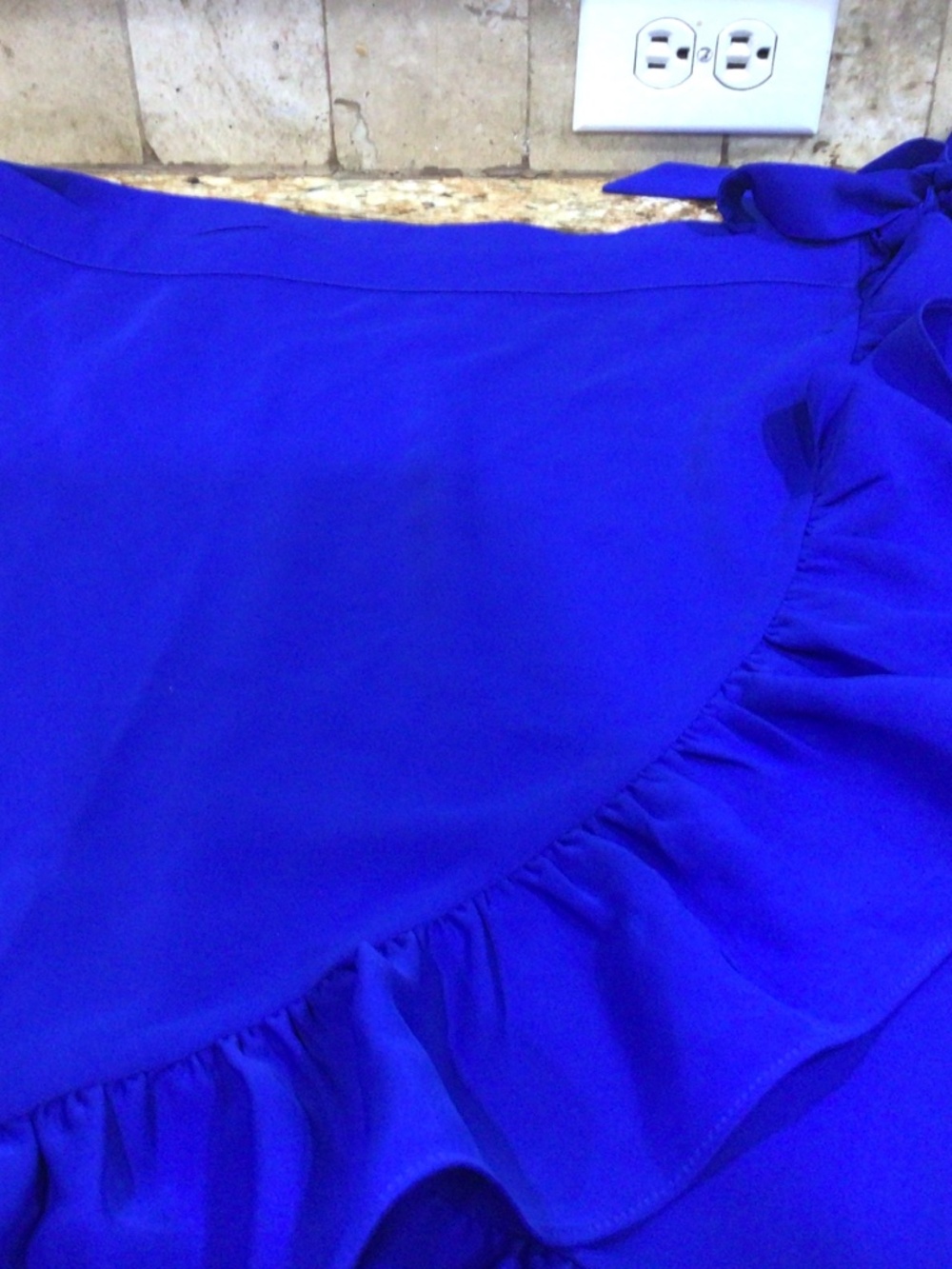 Express Royal blue wraparound skirt size XL/TG. Excellent shape. - Picture 8 of 9